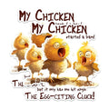 (2 Pack) Funny Chicken Band Magnets - Egg-Laying Chicken Magnets - Hilarious Farm Animal Magnets- 5" On Longest Side - for Fridges, Toolboxes, Cars - Made in USA - MAG2608