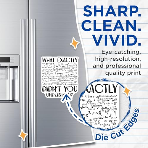 (2 Pack) What Exactly Didnt You Understand Magnets Magnets - 5" On Longest Side - Made in USA - Sticks to Refrigerators & Metal Surfaces - MAG9051
