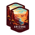 (2 Pack) Arizona State and Capitol Magnets - AZ State Magnet - Choose from 50 States - 5" On Longest Side - Premium Magnet - for Cars, Refrigerators, Toolboxes, Lockers - Made in USA - MAG1459