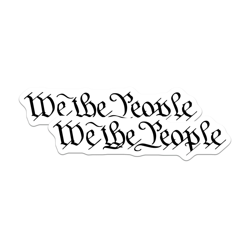 (2 Pack) We the People Constitution Magnets - Americana US History - Patriotic American Pride - 5 Inches On Longest Side - Thick Durable Magnet - Made in USA - MAG39348