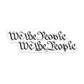 (2 Pack) We the People Constitution Magnets - Americana US History - Patriotic American Pride - 5 Inches On Longest Side - Thick Durable Magnet - Made in USA - MAG39348