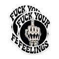(2 Pack) Fuck Your Feelings Magnets - Skeleton Hand - Offensive Refrigerator Magnets - 5" On Longest Side - Premium Magnet - for Cars, Refrigerators, Toolboxes, Lockers - Made in USA - MAG14482