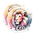 (2 Pack) Leo Horoscope Magnets - Horoscope Astrology Lion Art - Zodiac Sign Decorative Magnets - 5" On Longest Side - for Cars, Fridges, Toolboxes - Made in USA - MAG7079