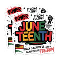 (2 Pack) Juneteenth Celebration Magnets - Strong Culture - Black Pride - Freedom Day - 5" On Longest Side - for Cars, Fridges, Toolboxes - Made in USA - MAG3889
