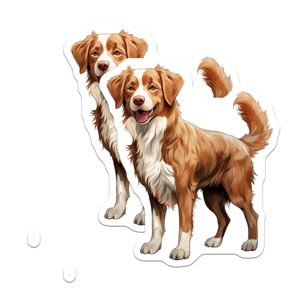 (2 Pack) Nova Scotia Duck Tolling Retriever Magnets - Dog Mom Kitchen Decor - Pet Lover Refrigerator Art - 5 Inches On Longest Side - Thick Durable Magnet - Made in USA - MAG29683