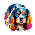 (2 Pack) Cavalier King Charles Spaniel Dog Breed Magnets - 5 Inches On Longest Side - Choose from Over 100 Dog Breeds - for Cars, Refrigerators, Toolboxes - Made in USA - MAG1819