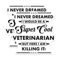 (2 Pack) Veterinarian Stickers - Funny Veterinarian Quote - Inspirational Vet - 5" On Longest Side - Sticks to Smooth Flat Surfaces - Made in USA - BMCS6318