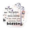 (2 Pack) Loving Memory Magnets - Remembrance Lantern Art - Sympathy Condolence Support - 5 Inches On Longest Side - Thick Durable Magnet - Made in USA - MAG39006