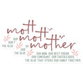 (3 Pack) Mother Quote Decals - Best Friend - Family Love Stickers- 3 Inches On Longest Side - Easy Peel & Apply - Made in USA - 3MCS5462