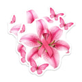 (2 Pack) Breast Cancer Awareness Magnets - Pink Ribbon Flower - Survivor Hope Decor - 5 Inches On Longest Side - Thick Durable Magnet - Made in USA - MAG38772