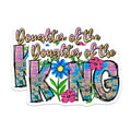 (2 Pack) Daughter of the King Magnets - Faith Based Decor - Inspirational Christian Art - 5 Inches On Longest Side - Thick Durable Magnet - Made in USA - MAG27676