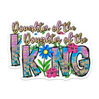 (2 Pack) Daughter of the King Magnets - Faith Based Decor - Inspirational Christian Art - 5 Inches On Longest Side - Thick Durable Magnet - Made in USA - MAG27676