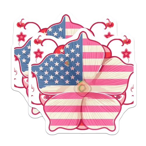 (2 Pack) American Flag Magnets Magnets - Patriotic Decor - 5" On Longest Side - Made in USA - Sticks to Refrigerators & Metal Surfaces - MAG8972