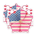(2 Pack) American Flag Magnets Magnets - Patriotic Decor - 5" On Longest Side - Made in USA - Sticks to Refrigerators & Metal Surfaces - MAG8972