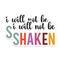 (2 Pack) Shaken Quote Magnets - Inspirational Message - Faith Affirmation Decor - 5 Inches On Longest Side - Thick Durable Magnet - Made in USA - MAG27745