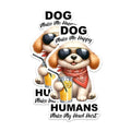 (2 Pack) Dog Make Me Happy Magnets - Funny Pet Lover Magnets - Cute Dog Humorous Magnets- 5" On Longest Side - for Fridges, Toolboxes, Cars - Made in USA - MAG2925