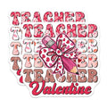 (2 Pack) Teacher Valentine Magnets - Teacher Appreciation - Valentine's Day Classroom Decor - 5" On Longest Side - for Cars, Fridges, Toolboxes - Made in USA - MAG7649