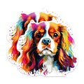 (2 Pack) Cavalier King Charles Spaniel Dog Breed Magnets - 5 Inches On Longest Side - Choose from Over 100 Dog Breeds - for Cars, Refrigerators, Toolboxes - Made in USA - MAG1821