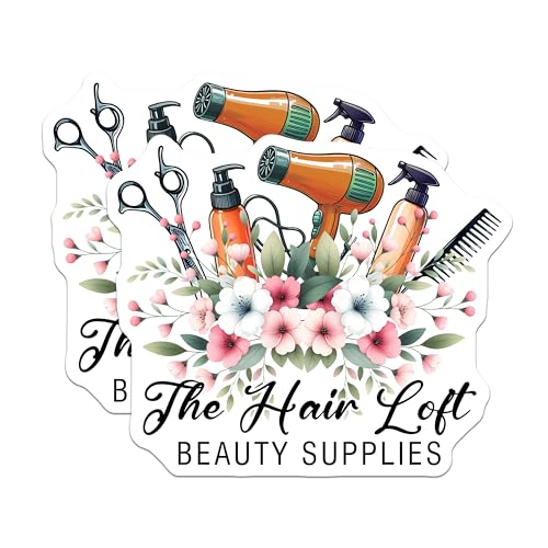 (2 Pack) Beauty Supplies Magnets - Hair Salon Decor - 5" On Longest Side - for Cars, Fridges, Toolboxes - Made in USA - MAG7575