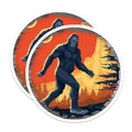 (2 Pack) Bigfoot Sasquatch Magnets - Forest Mountain Decor - Cryptid Outdoors Adventure - 5 Inches On Longest Side - Thick Durable Magnet - Made in USA - MAG28402
