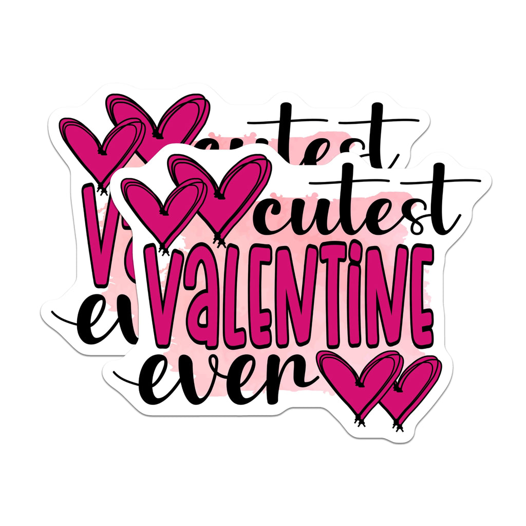 (2 Pack) Cutest Valentine Magnets - Sweetheart Day Decor - Romantic Love Expression - 5 Inches On Longest Side - Thick Durable Magnet - Made in USA - MAG21385