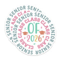 (2 Pack) Senior Class of 2026 Magnets - Graduation Party Decor - High School Future Graduate - 5 Inches On Longest Side - Thick Durable Magnet - Made in USA - MAG38426