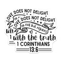 (2 Pack) Inspirational Bible Verse Magnets - Love Does Not Delight in Evil - Rejoices with The Truth - 1 Corinthians 13:6-5" On Longest Side - for Cars, Fridges, Toolboxes - Made in USA - MAG3856