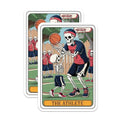 (2 Pack) Skeleton Basketball Magnets - Funny Athlete Skeleton - Basketball Player - Unique Skeleton Design - 5" On Longest Side - for Cars, Fridges, Toolboxes - Made in USA - MAG4443