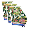 (3 Pack) Georgia State Decals - Watercolor Art - Travel Souvenir- 3 Inches On Longest Side - Easy Peel & Apply - Made in USA - 3MCS5061