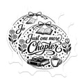 (2 Pack) Just One More Chapter Magnets - Book Lover Reader Decor - Literary Bookworm Art - 5 Inches On Longest Side - Thick Durable Magnet - Made in USA - MAG22514