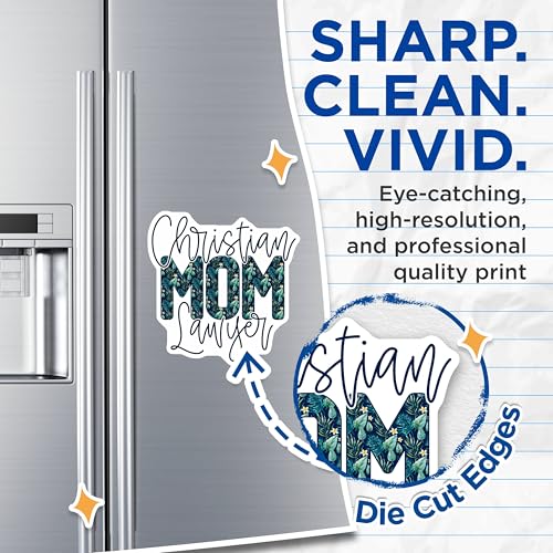 (2 Pack) Inspirational Office Decor Magnet - Unique Gifts for Christian Moms - 5" On Longest Side - Sticks to Smooth Flat Surfaces - Made in USA - MAG9340