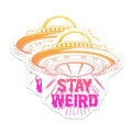 (2 Pack) Stay Weird Magnets - 5" On Longest Side - for Cars, Fridges, Toolboxes - Made in USA - MAG7767