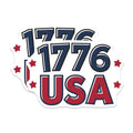 (2 Pack) 1776 USA Magnets - Patriotic Fridge Magnets - Independence Day Magnets - American History Magnets - 5" On Longest Side - for Cars, Fridges, Toolboxes - Made in USA - MAG3884