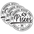 (3 Pack) Pisces Zodiac Decals - Astrology Sign - Laptop Decal - 3 Inches On Longest Side - Easy Peel & Apply - Made in USA - 3MCS4029