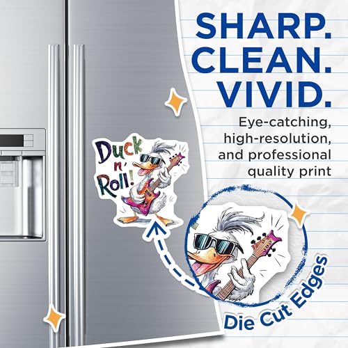(2 Pack) Duck n' Roll Magnets Magnets - 5" On Longest Side - Made in USA - Sticks to Refrigerators & Metal Surfaces - MAG8539