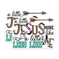 (2 Pack) Western Christian Magnets - Faith Quote Magnets - Country Style Decor - 5 Inches On Longest Side - Thick Durable Magnet - Made in USA - MAG30368
