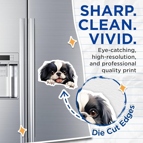 (2 Pack) Puppy Lovers Magnet - Adorable Dog Decor - Pet Owner Gifts - 5" On Longest Side - Sticks to Smooth Flat Surfaces - Made in USA - MAG10206