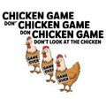 (3 Pack) Chicken Game Decals - Funny Chicken - Game Over Stickers - 3 Inches On Longest Side - Easy Peel & Apply - Made in USA - 3MCS4366