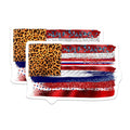 (2 Pack) Leopard American Flag Magnets - Patriotic USA Grunge Decor - Distressed Animal Print Style for Proud Americans - 5 Inches On Longest Side - Thick Durable Magnet - Made in USA - MAG29867