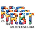 (3 Pack) RBT Registered Behavior Technician Decals - Autism Puzzle - Therapist Decal - 3 Inches On Longest Side - Easy Peel & Apply - Made in USA - 3MCS1942