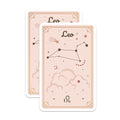 (2 Pack) Leo Zodiac Constellation Stickers - Astrology Sign Decal - Horoscope Star Sign Art - 5" On Longest Side - Sticks to Smooth Flat Surfaces - Made in USA - BMCS9416