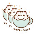 (3 Pack) Cat Decals - Funny Cat Stickers - Laptop Decals - 3 Inches On Longest Side - Easy Peel & Apply - Made in USA - 3MCS1118