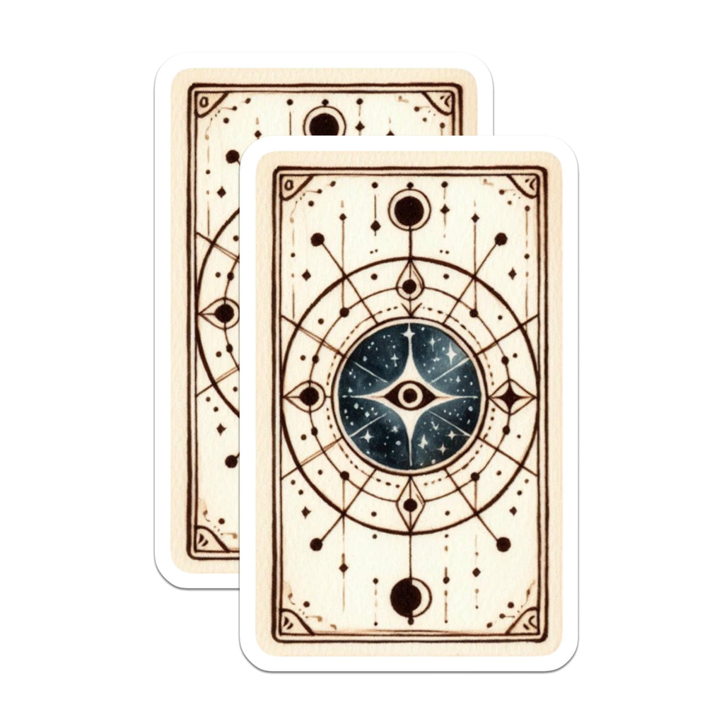 (2 Pack) Celestial Eye Magnets - Cosmic Tarot Art - Mystical Refrigerator Magnets - 5" On Longest Side - Premium Magnet - for Cars, Refrigerators, Toolboxes, Lockers - Made in USA - MAG14240