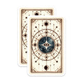 (2 Pack) Celestial Eye Magnets - Cosmic Tarot Art - Mystical Refrigerator Magnets - 5" On Longest Side - Premium Magnet - for Cars, Refrigerators, Toolboxes, Lockers - Made in USA - MAG14240
