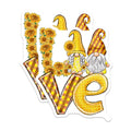 (2 Pack) Sunflower Gnomes Love Magnets - Floral Gnomes Decor - Refrigerator Magnets - 5" On Longest Side - Premium Magnet - for Cars, Refrigerators, Toolboxes, Lockers - Made in USA - MAG15870