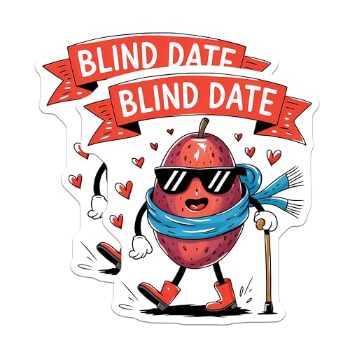 (2 Pack) Funny Blind Date Magnets - Humorous Fruit Character - Fun Kitchen Decor - 5" On Longest Side - for Cars, Fridges, Toolboxes - Made in USA - MAG7627