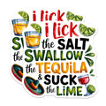 (2 Pack) Tequila Magnets - Funny Drinking Humor - Bar Cart Decor for Tequila Lovers - 5" On Longest Side - Premium Magnet - for Cars, Refrigerators, Toolboxes, Lockers - Made in USA - MAG15915