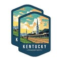 (2 Pack) Kentucky State and Capitol Magnets - KY State Magnet - Choose from 50 States - 5" On Longest Side - Premium Magnet - for Cars, Refrigerators, Toolboxes, Lockers - Made in USA - MAG1473