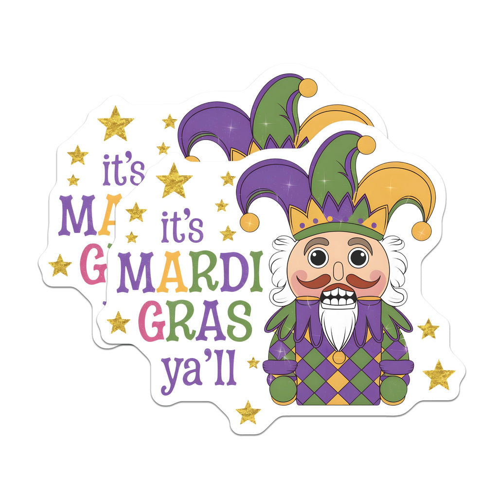 (2 Pack) Mardi Gras Nutcracker Magnets - Holiday Decor - Festive Party Magnet - 5" On Longest Side - Premium Magnet - for Cars, Refrigerators, Toolboxes, Lockers - Made in USA - MAG14418