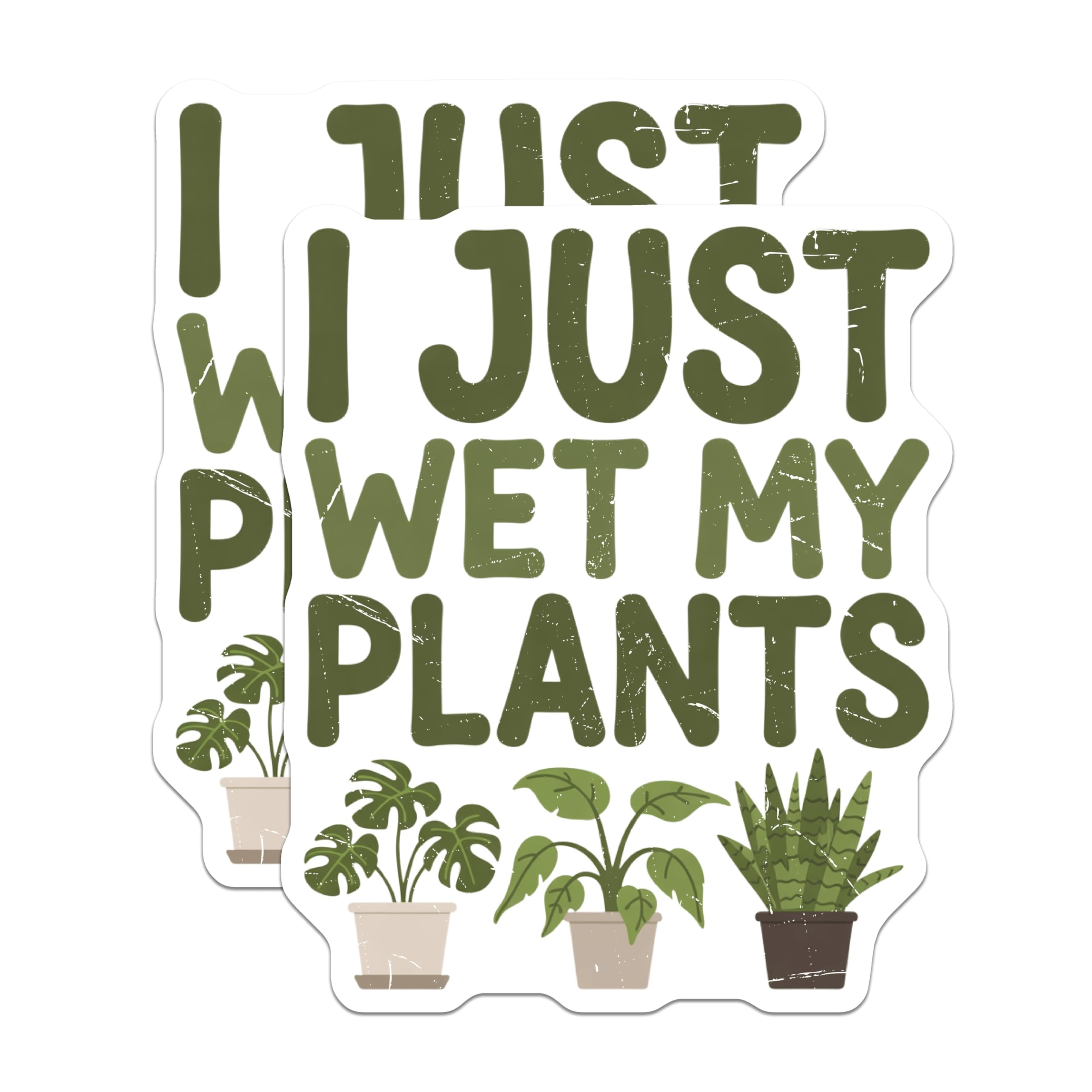 (2 Pack) Funny Plant Lover Magnets - Gardener Humor Decor - Houseplant Enthusiast Statement - 5 Inches On Longest Side - Thick Durable Magnet - Made in USA - MAG21229